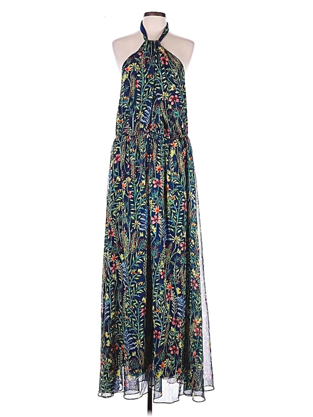 Jason Wu x Eloquii Floral Halter Maxi Dress Size 18 NWT Designer Collab